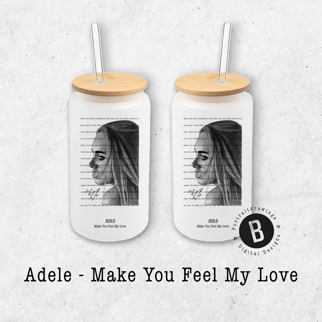 Glasbecher - Adele
