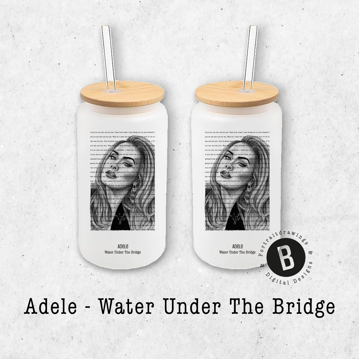 Glasbecher - Adele