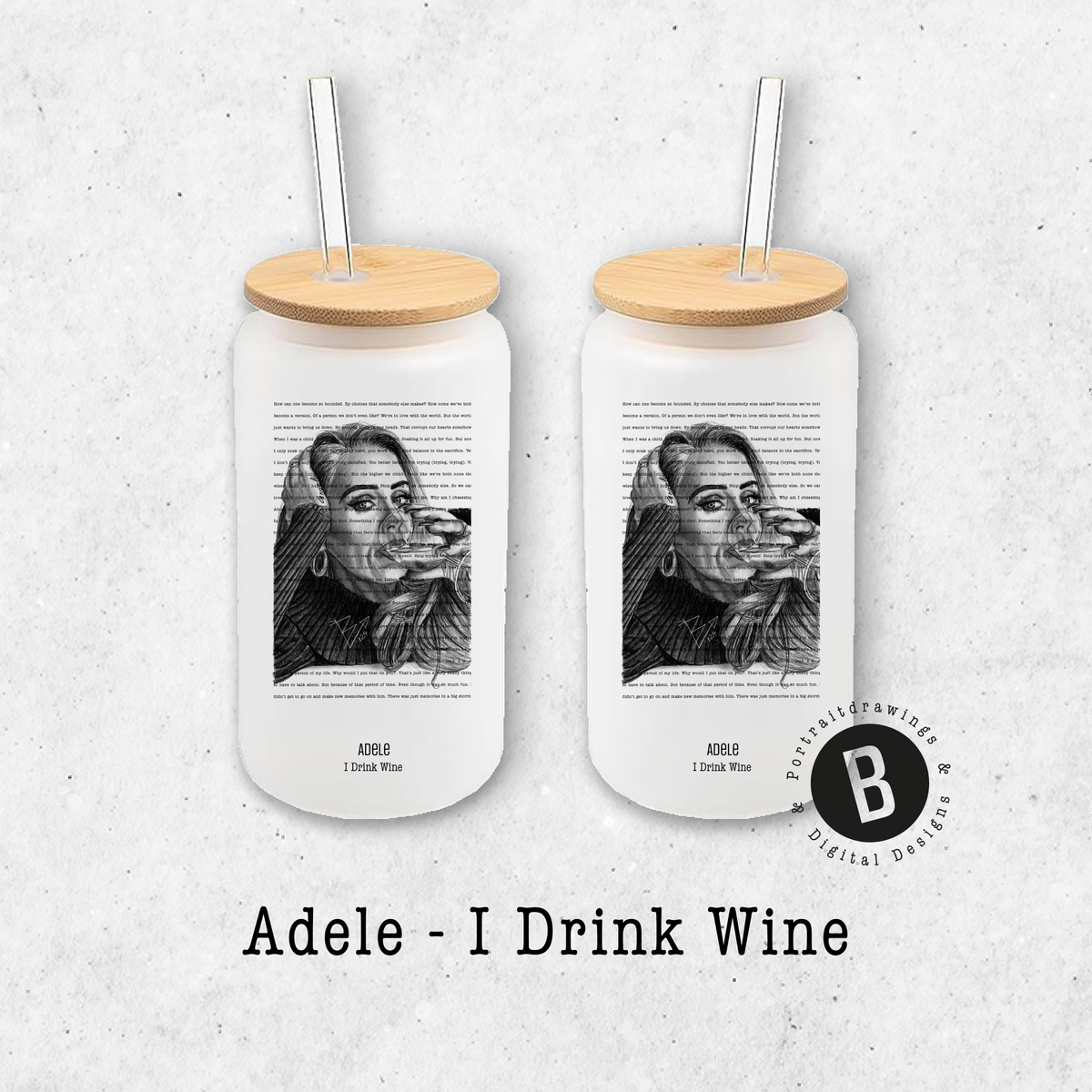 Glasbecher - Adele