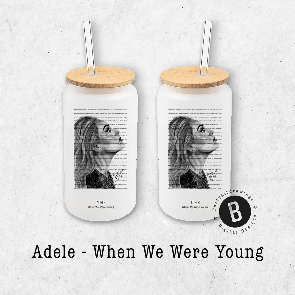 Glasbecher - Adele