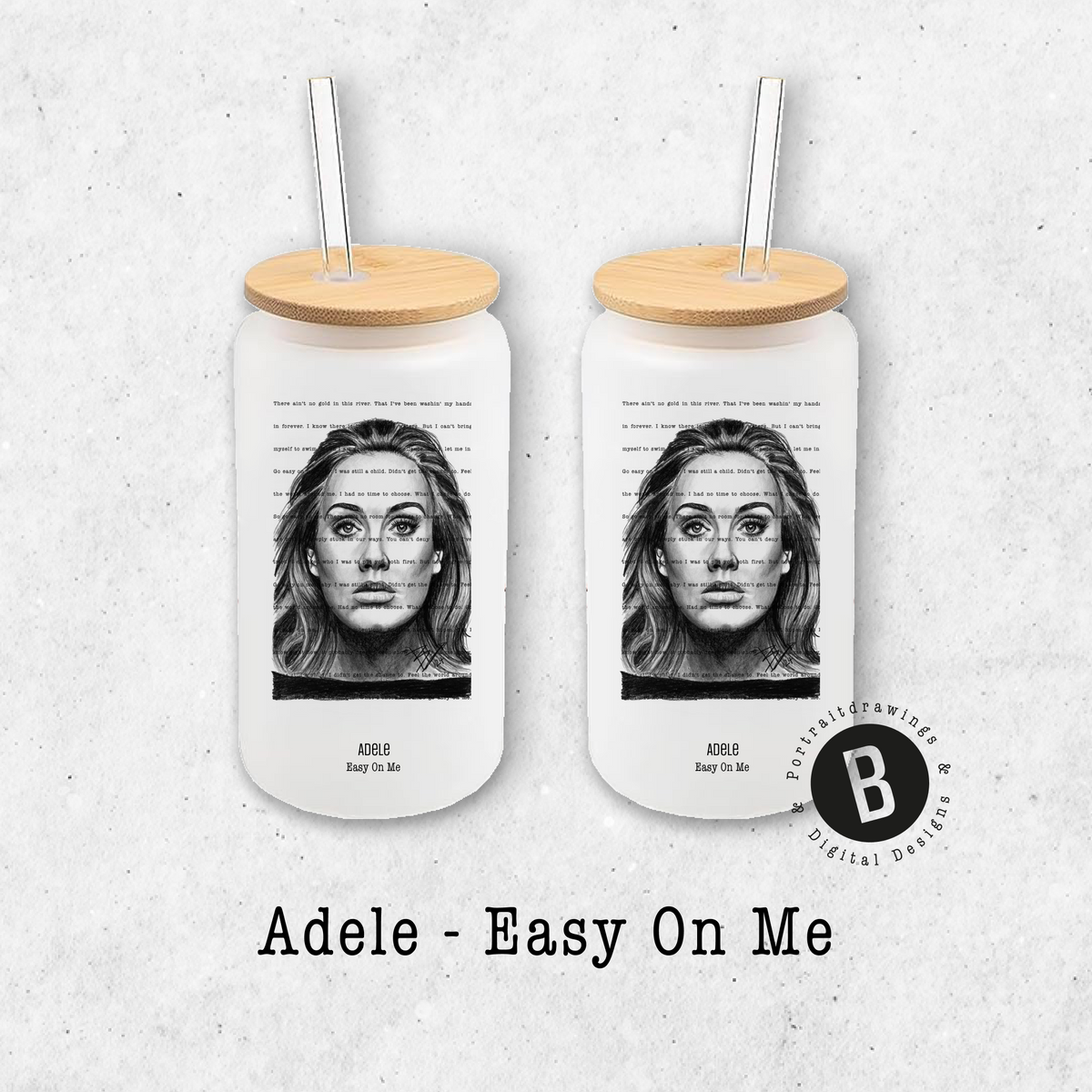 Glasbecher - Adele