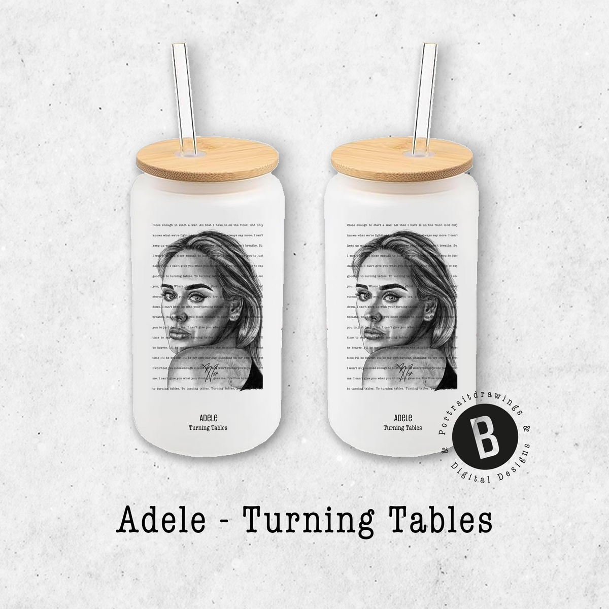 Glasbecher - Adele