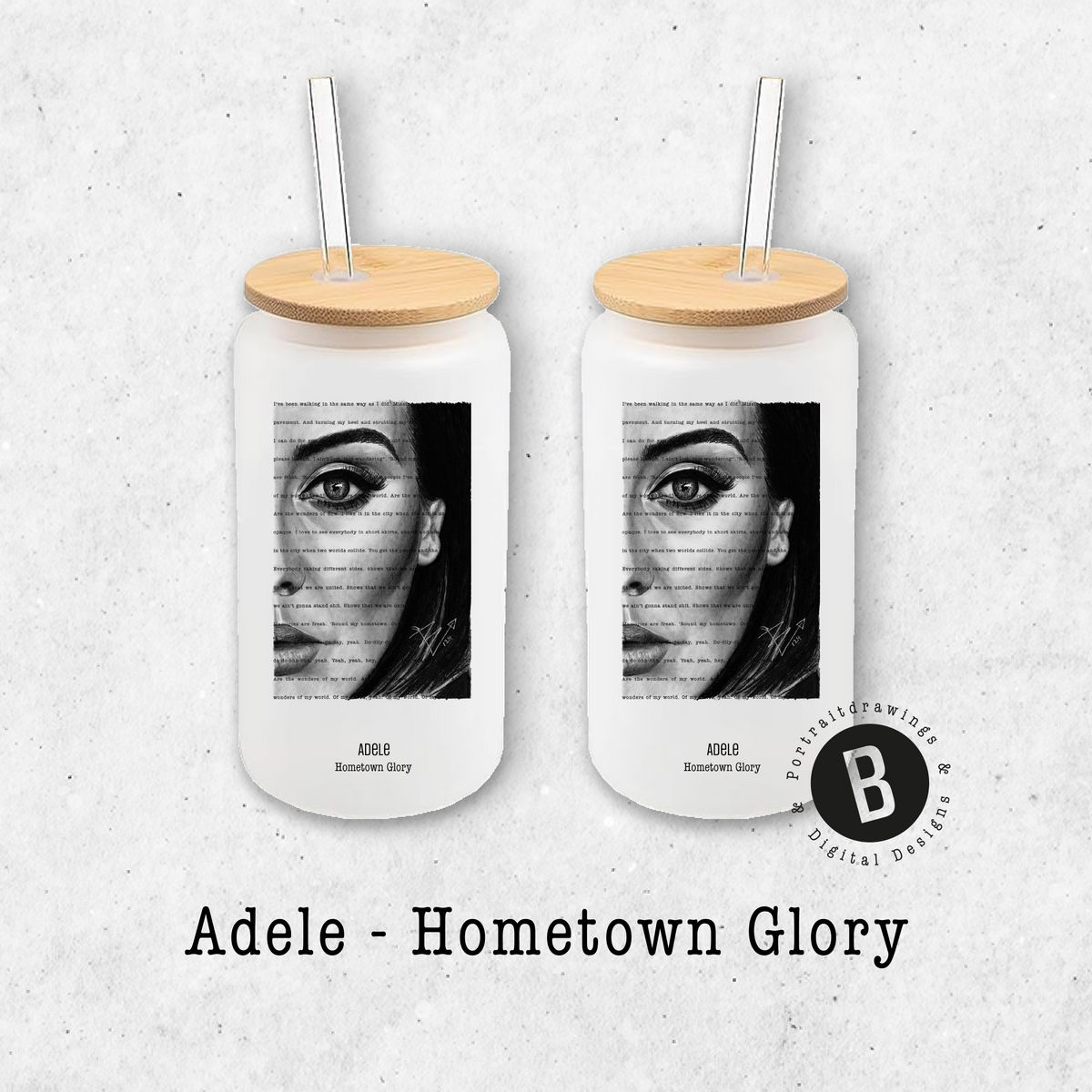 Glasbecher - Adele