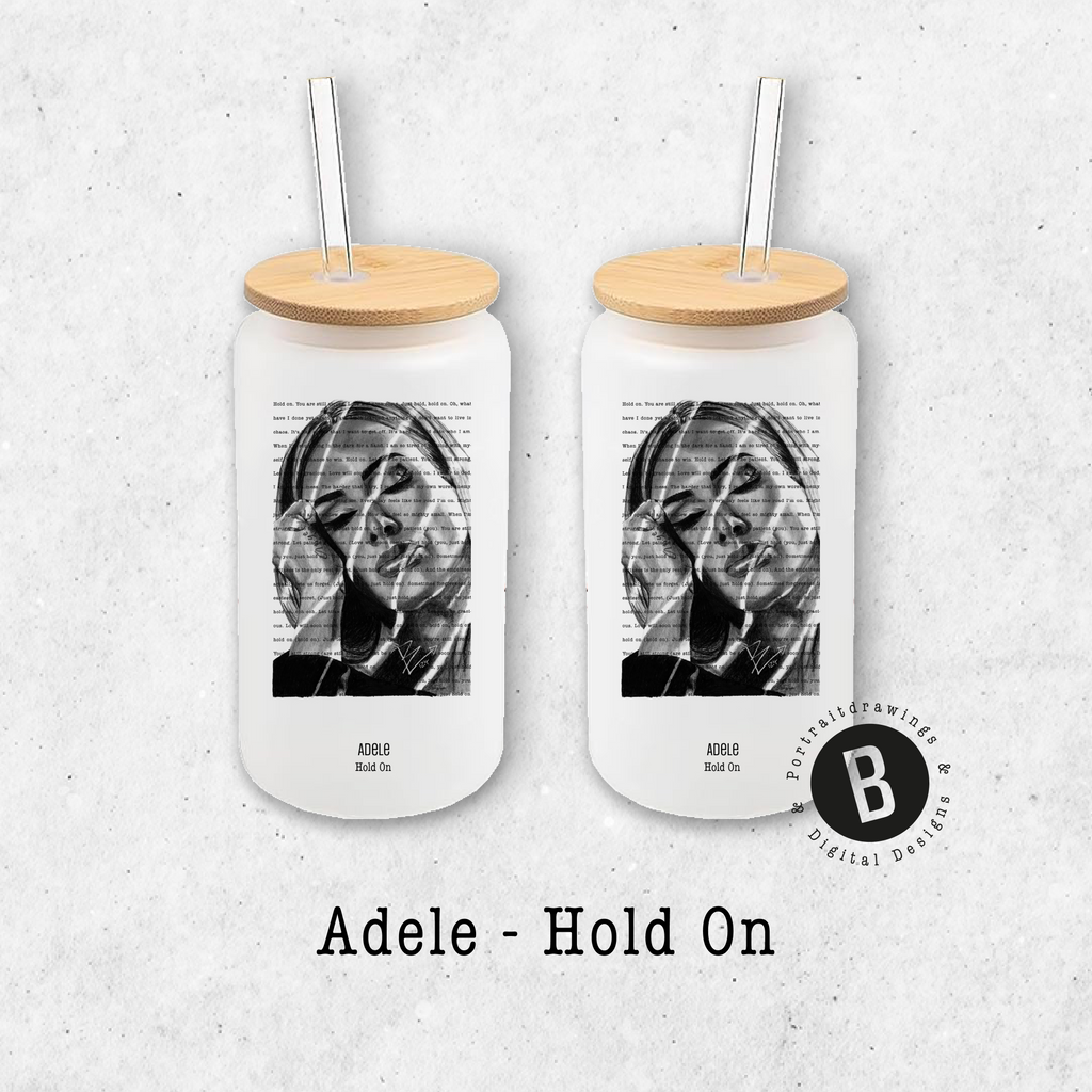 Glasbecher - Adele
