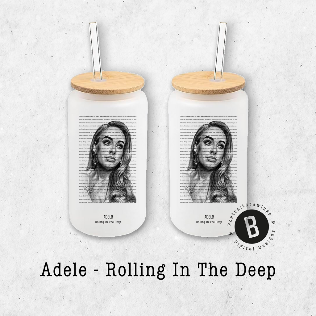 Glasbecher - Adele