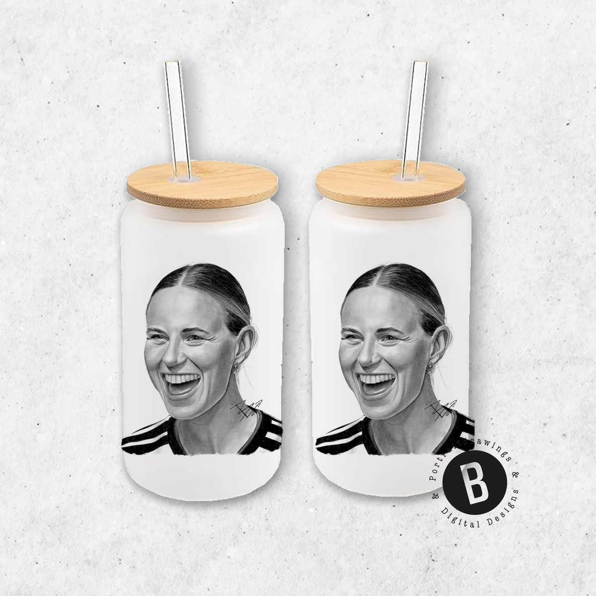 Glasbecher - Fußball