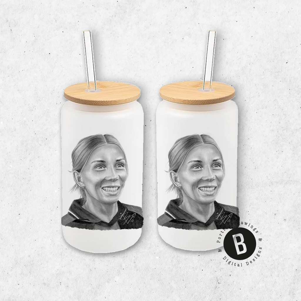 Glasbecher - Fußball