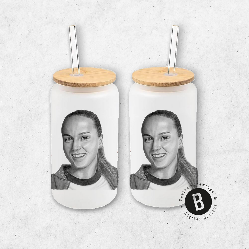 Glasbecher - Fußball