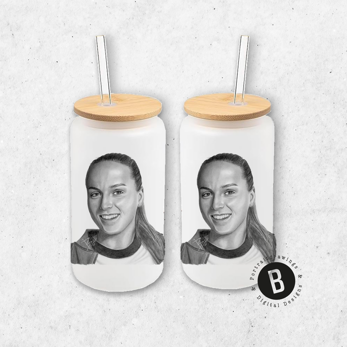 Glasbecher - Fußball