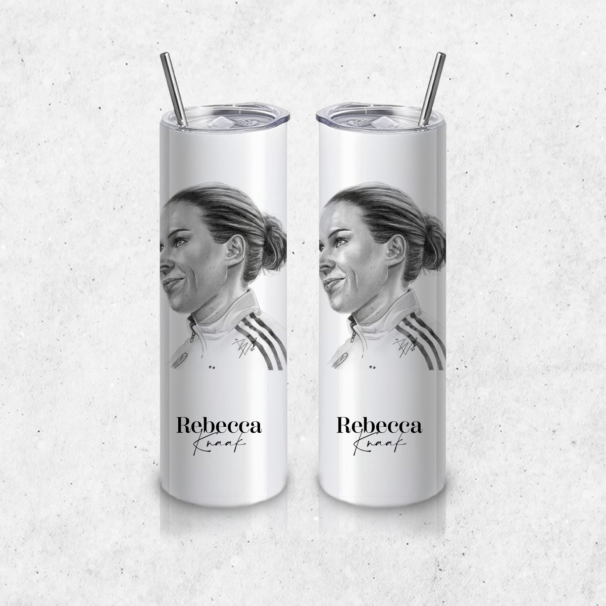 Thermobecher groß beidseitig - Fußball