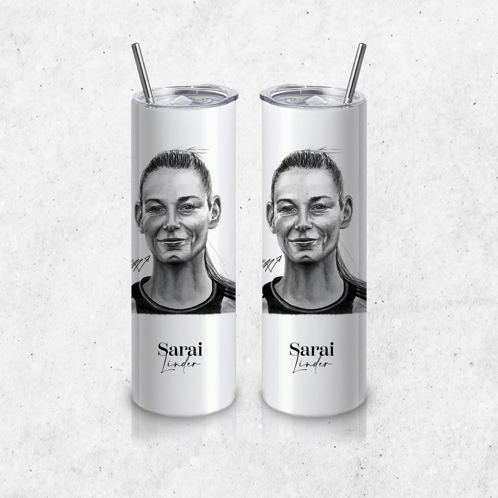 Thermobecher groß beidseitig - Fußball