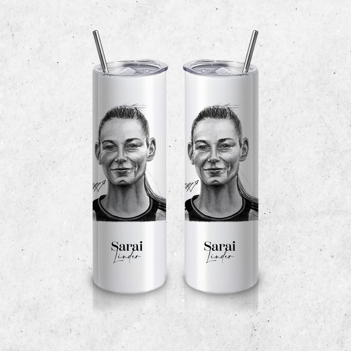Thermobecher groß beidseitig - Fußball