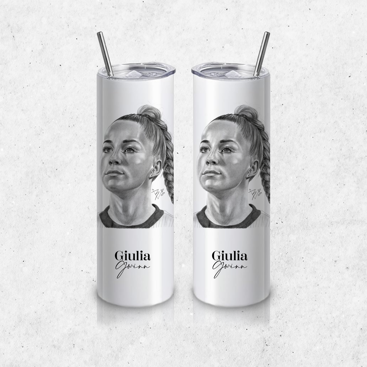 Thermobecher groß beidseitig - Fußball